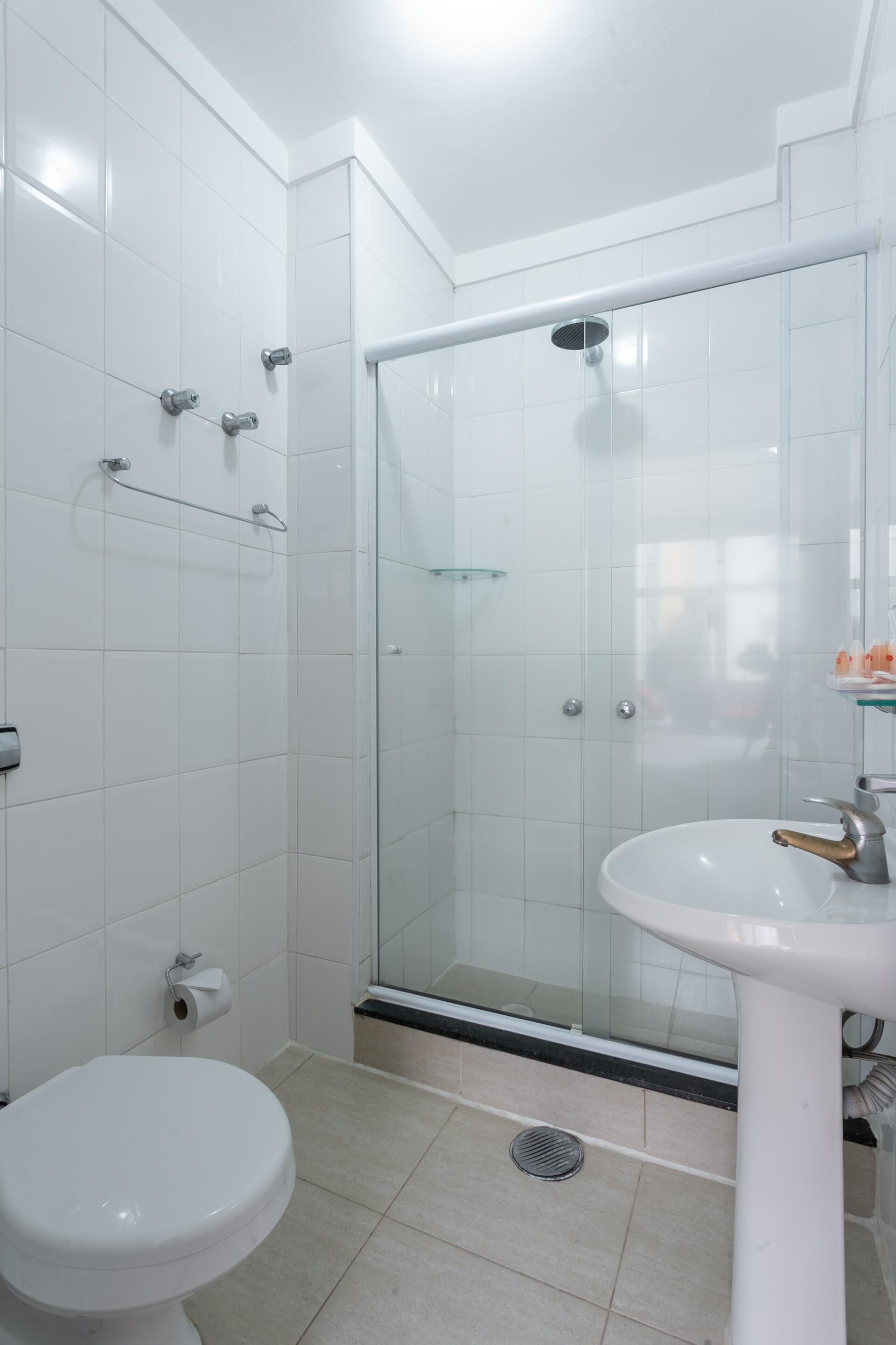 Bathroom | Shower, hair dryer, towels, soap