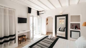 Een minibar, een kluis op de kamer, geluiddichte muren