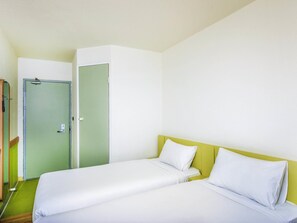 Standard Room, 2 Twin Beds | Desk, blackout drapes, soundproofing, iron/ironing board
