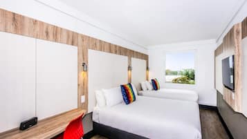 Blackout drapes, free WiFi, bed sheets