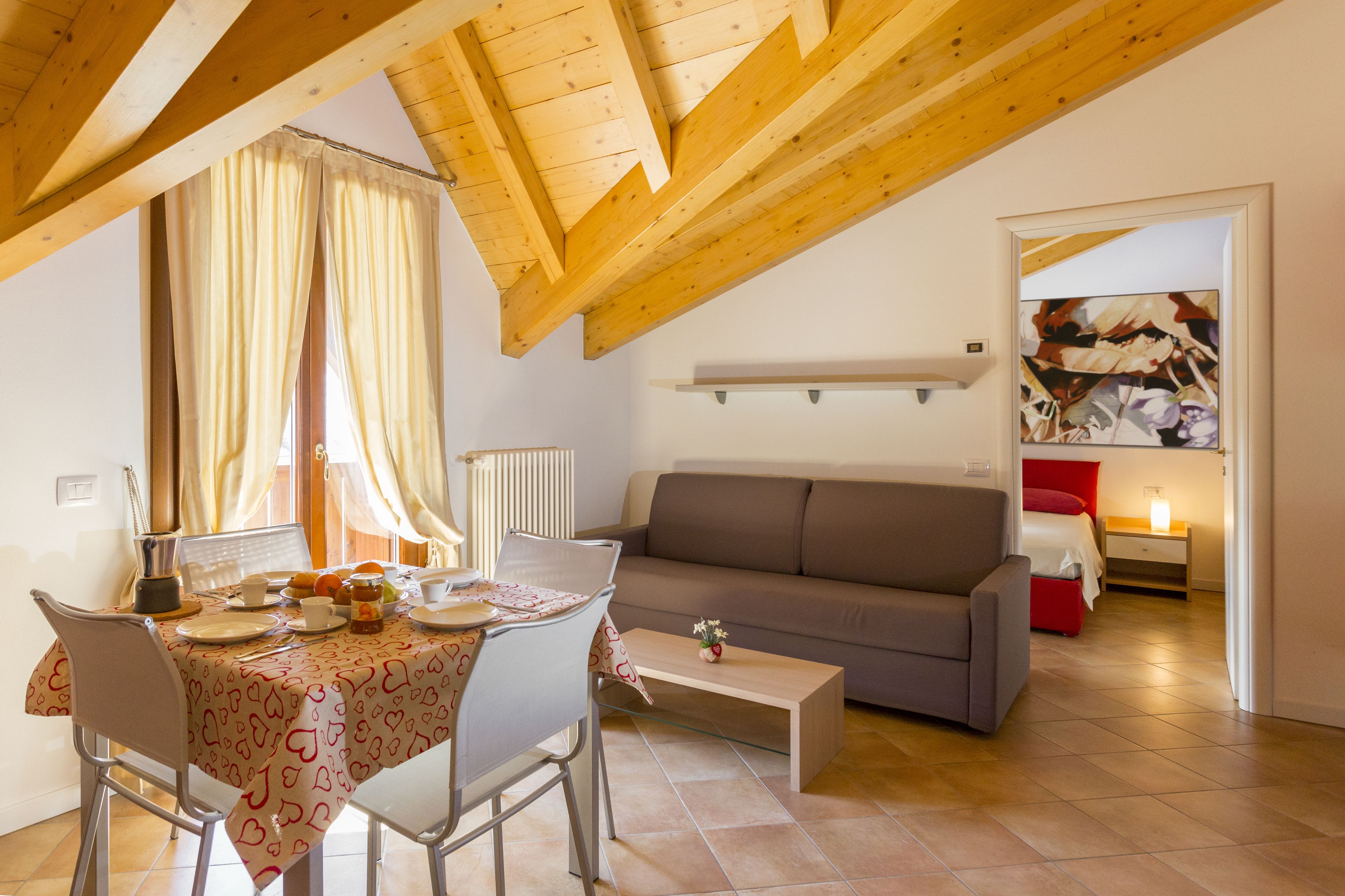 Apartment, 1 Bedroom | Living room | Flat-screen TV