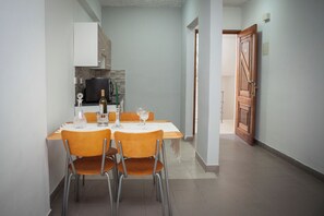 Family Apartment, 1 Bedroom | Minibar, desk, iron/ironing board, free cribs/infant beds - Alecos Hotel Apartments (Paphos)