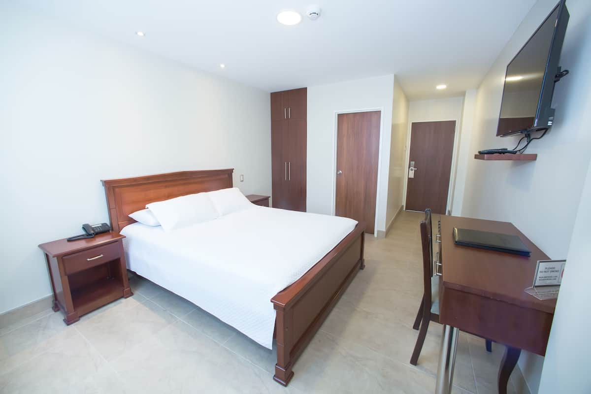 1 slaapkamer, luxe beddengoed, donzen dekbedden, een kluis op de kamer