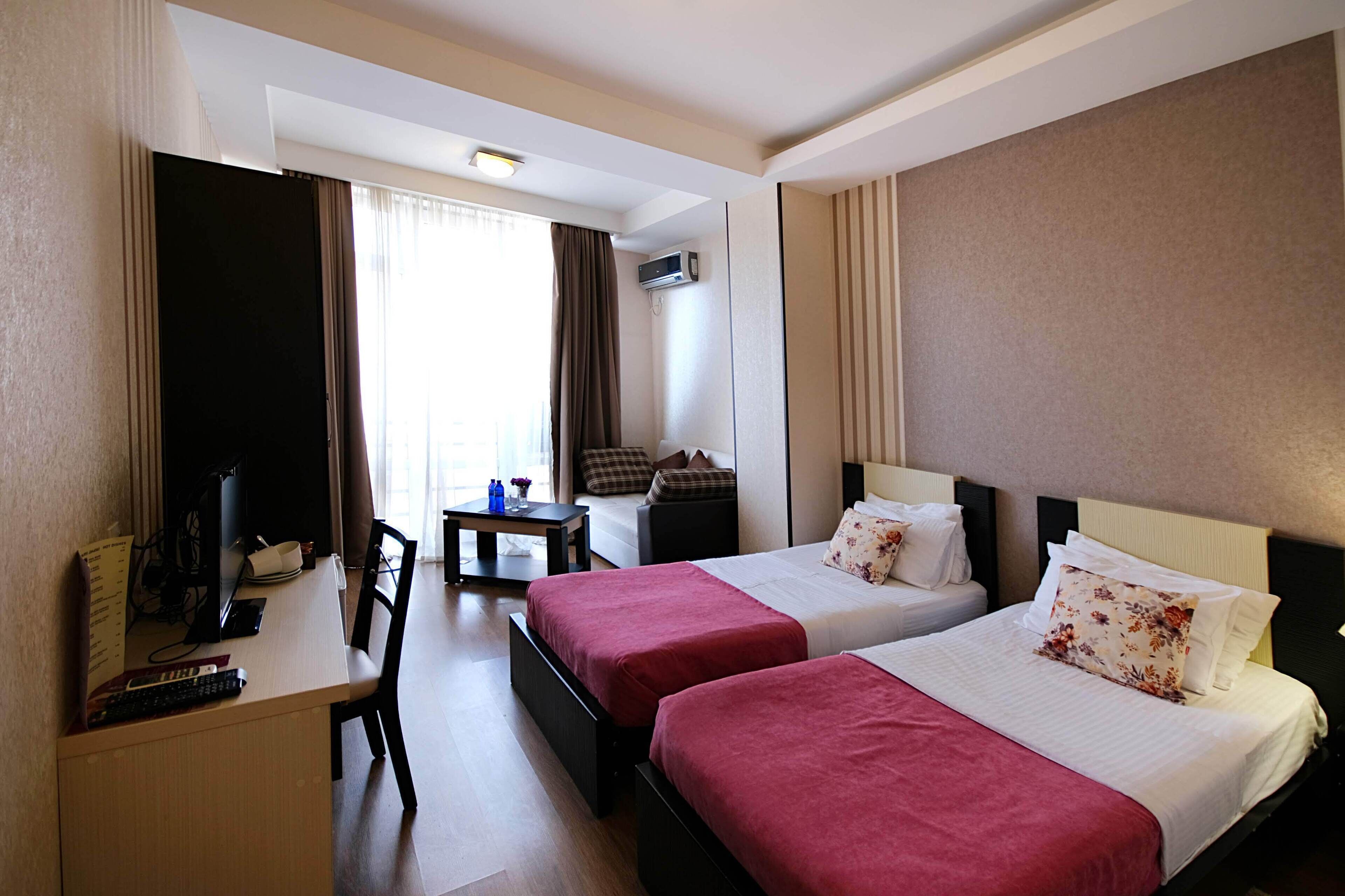 comfort double or twin room | frette italian sheets, premium bedding, memory-foam beds, in-room safe