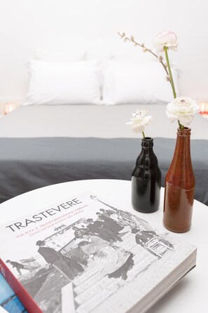 Premium bedding, in-room safe, individually decorated, desk