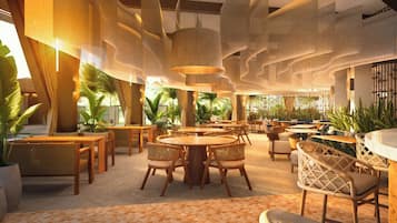 7 restaurants servant le déjeuner, spécialités Cuisine internationale