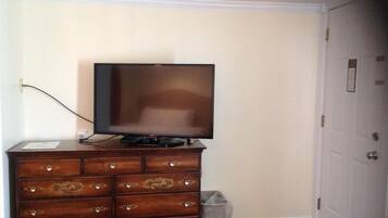 Blackout drapes, iron/ironing board, free WiFi, bed sheets
