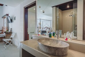 Premium Double Room (VIP Room) | Bathroom | Free toiletries, hair dryer, towels