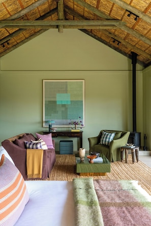 Honeymoon Room, 1 King Bed, Mountain View, Mountainside | Living area | Flat-screen TV - Tamodi Lodge and Stables (Keurboomstrand)