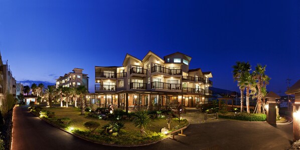 Front of property – evening/night