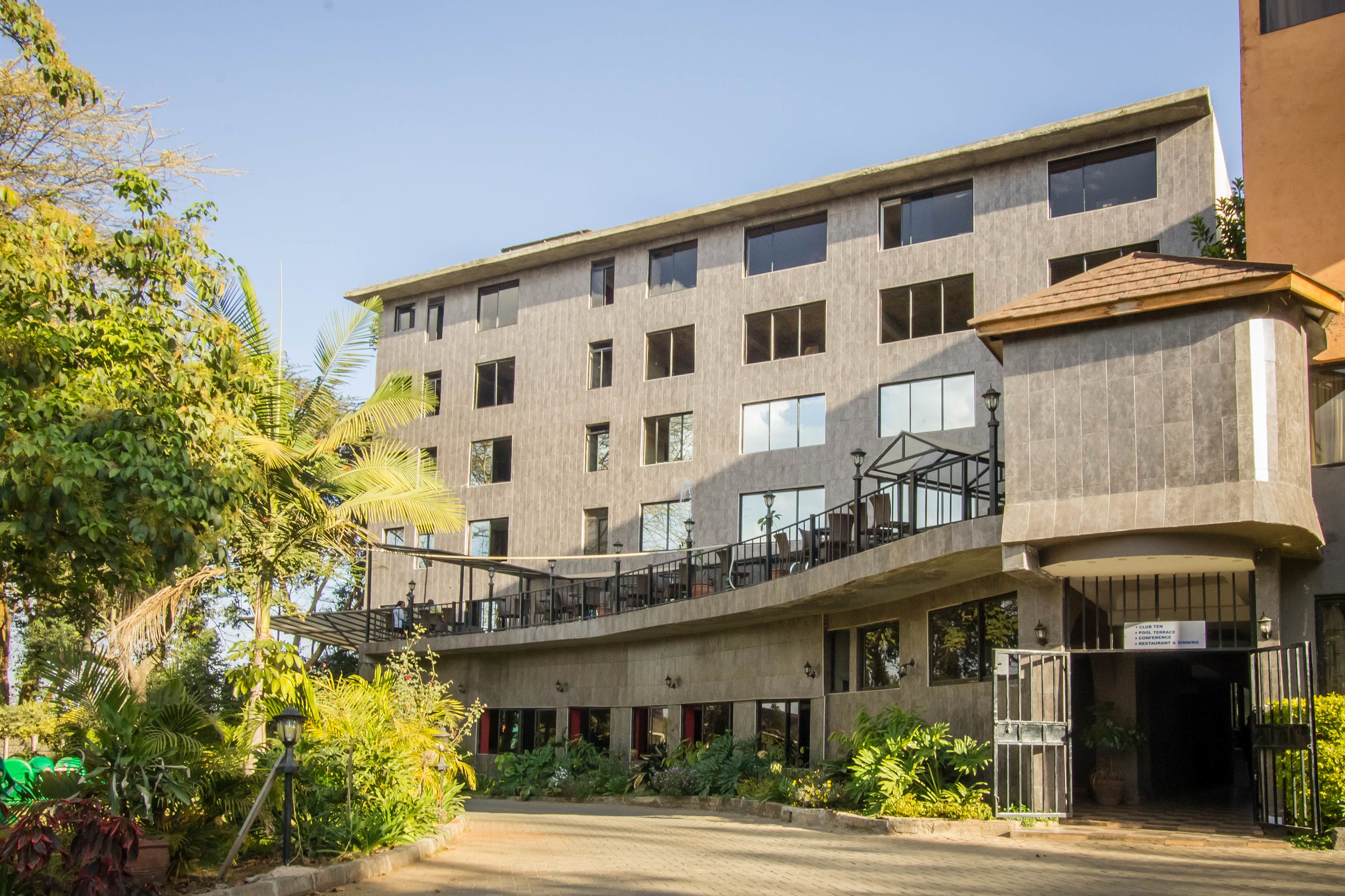 Voorkant van accommodatie