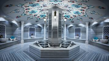 Couples treatment rooms, sauna, steam room, Turkish bath