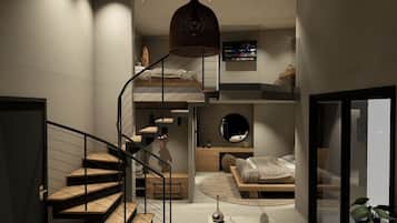 Maisonette suite | Living area | Flat-screen TV