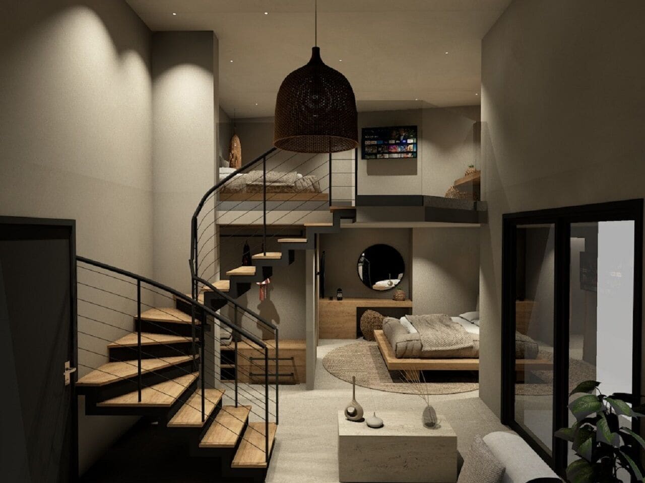 Maisonette suite | Caja fuerte, cortinas opacas, sistema de insonorización