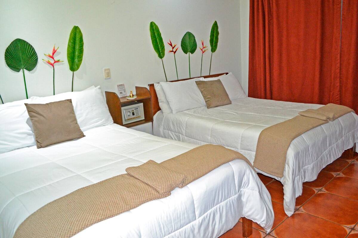 Hypo-allergenic bedding, in-room safe, individually decorated