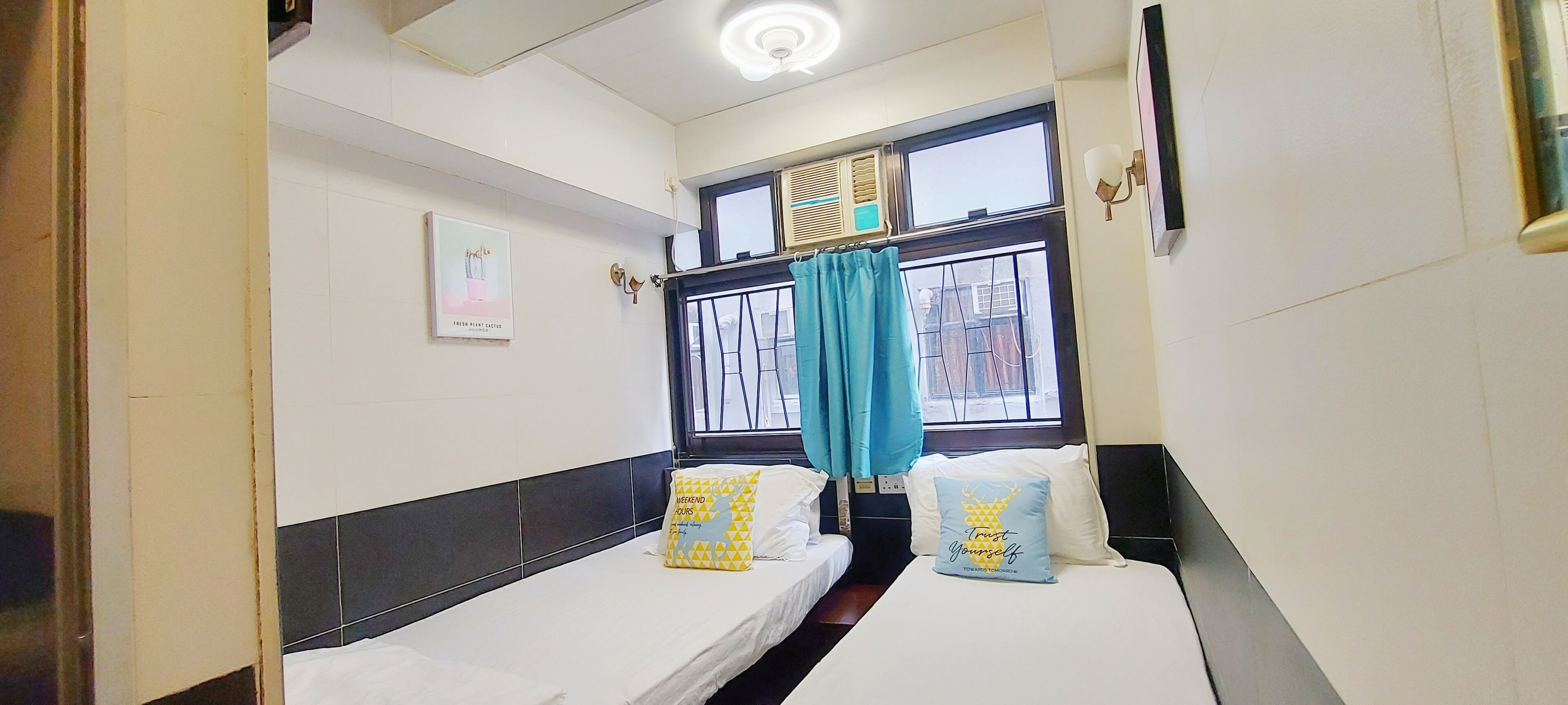 Economy İki Ayrı Yataklı Oda | Ütü/ütü masası, ücretsiz kablosuz İnternet, çarşaf takımı 