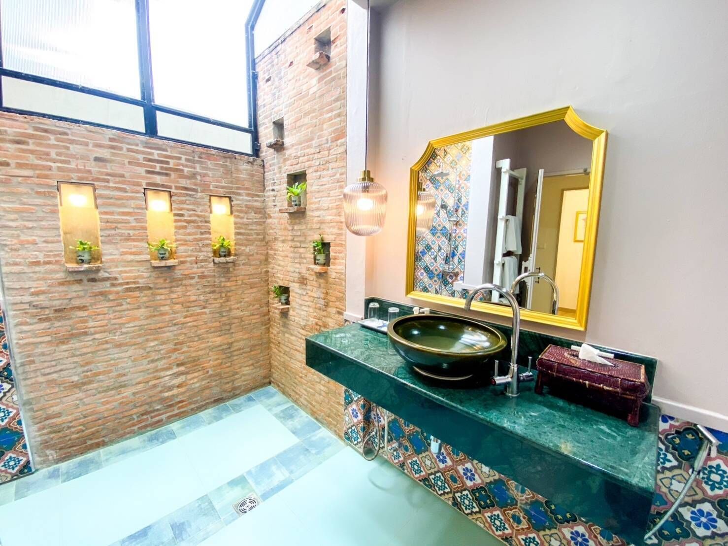 grand deluxe room | bathroom | free toiletries, bathrobes, slippers, bidet