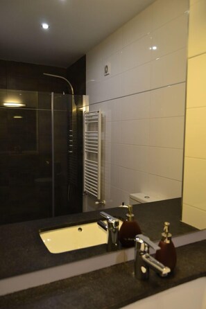 Combined shower/tub, jetted tub, hair dryer, bidet - Mas d'Aravó (Bolvir)