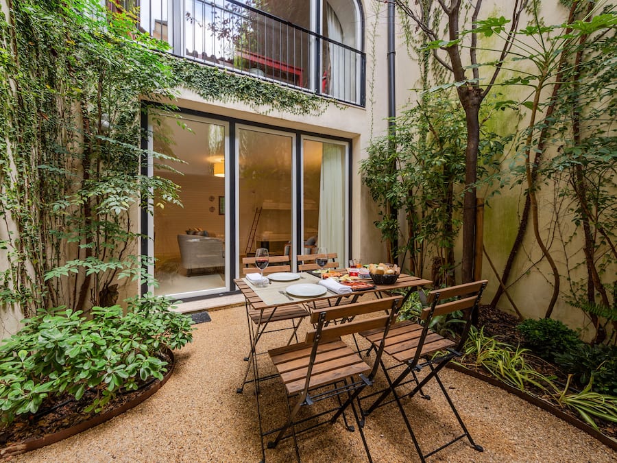 Suíte premium, vista para o jardim | Terraço/pátio