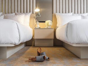 Luxury Double Room, 2 Queen Beds | Premium bedding, minibar, in-room safe, blackout drapes