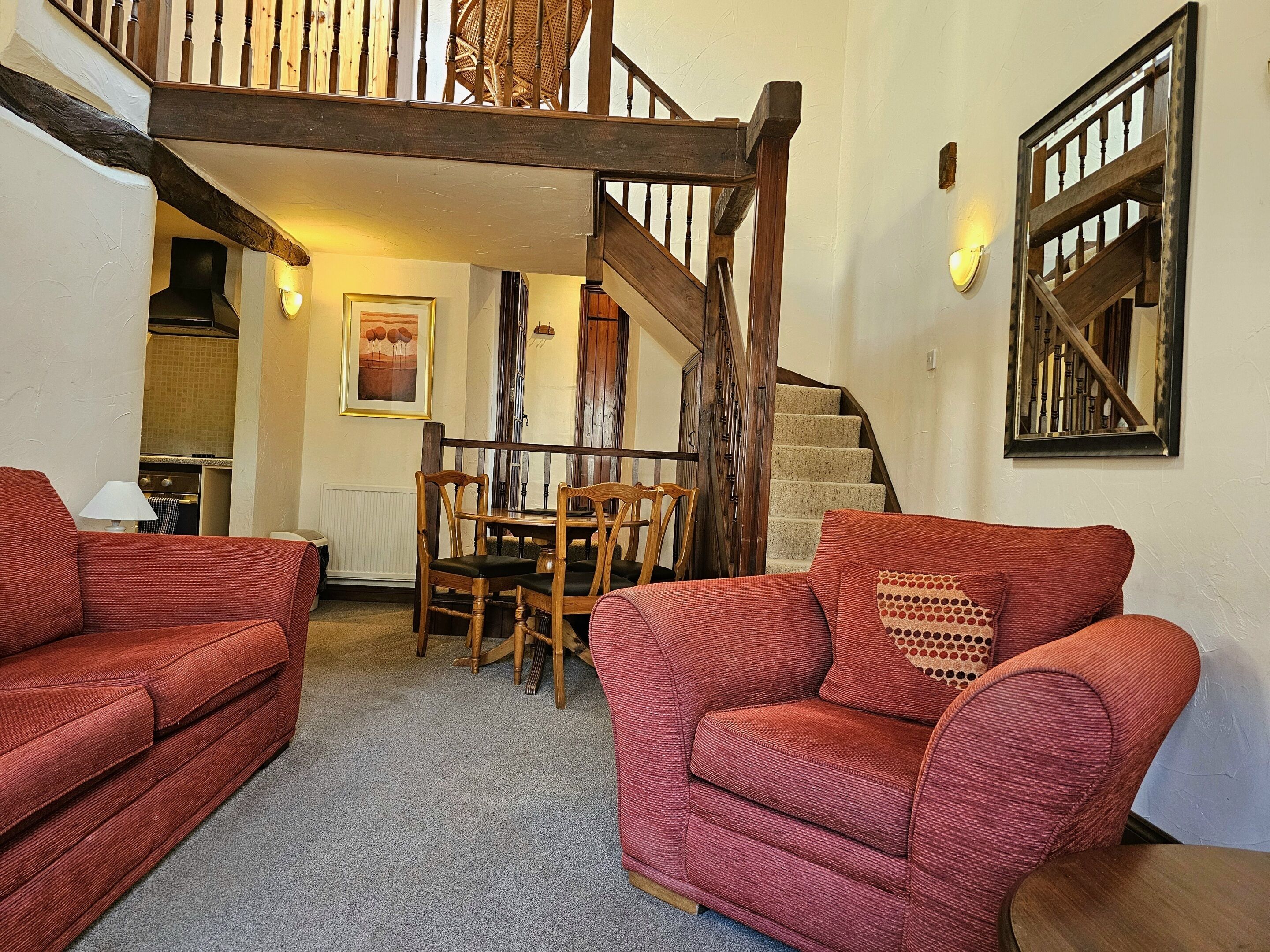 cottage, private bathroom | lounge