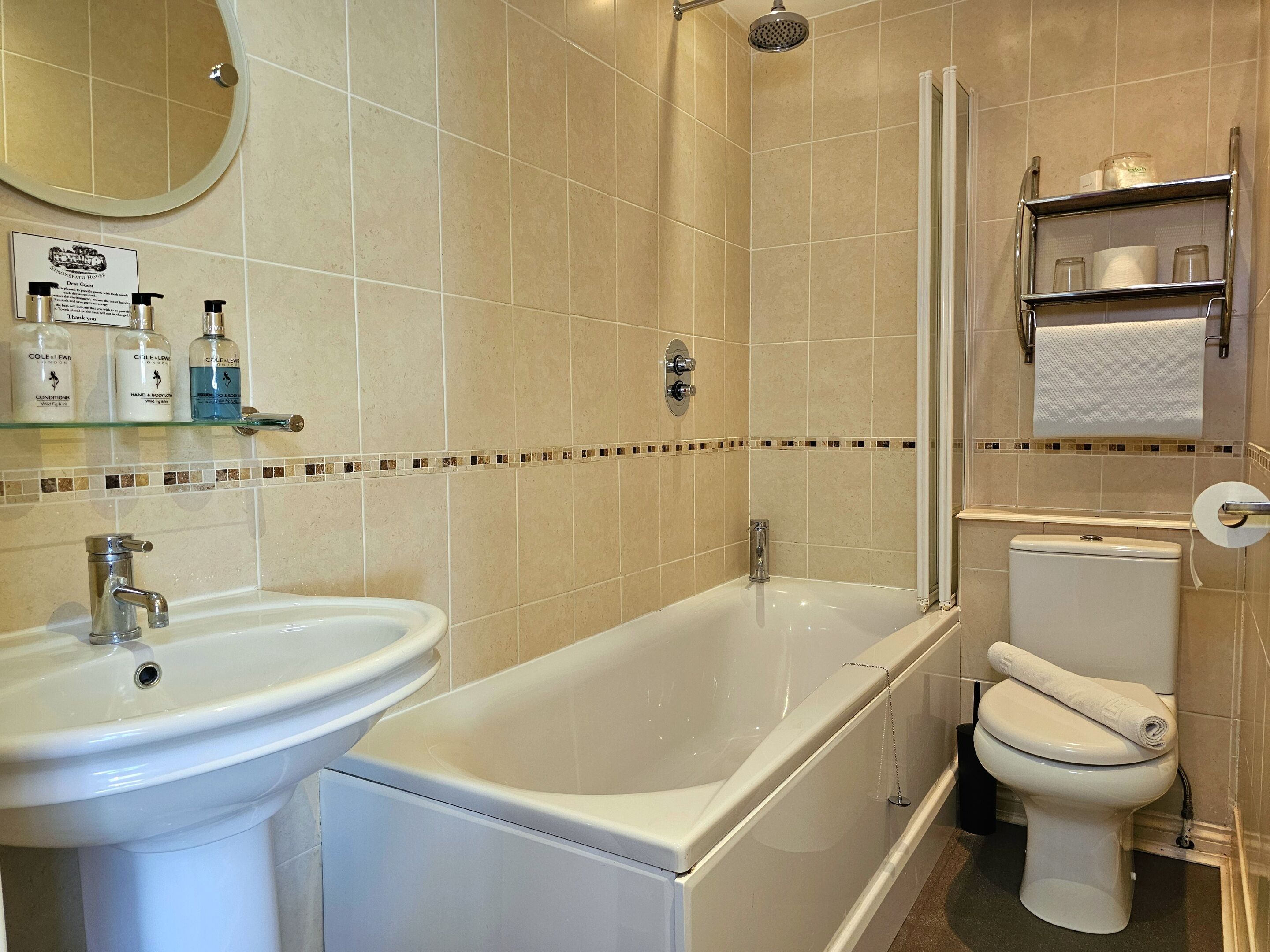 double or twin room, private bathroom | bathroom