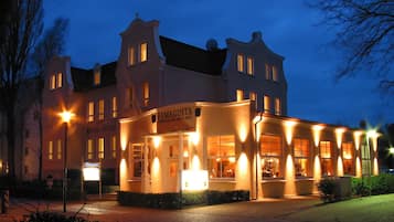 Front of property – evening/night