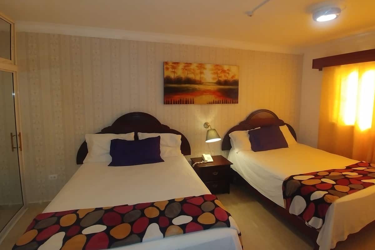 Basic Room, 2 Queen Beds | Pillow-top beds, minibar, in-room safe, free WiFi