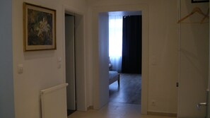 Apartment, Kitchen | Pillowtop beds, desk, iron/ironing board, free cribs/infant beds