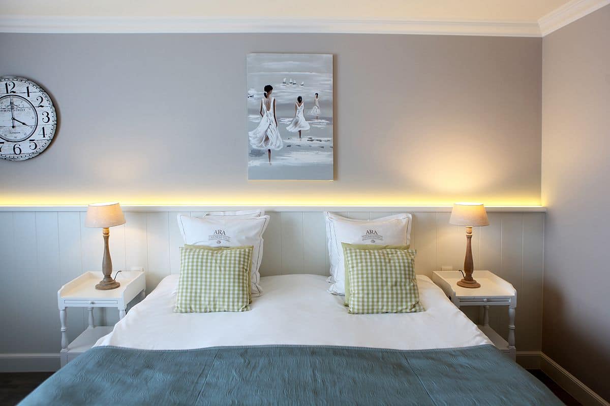 Hypo-allergenic bedding, minibar, in-room safe, desk