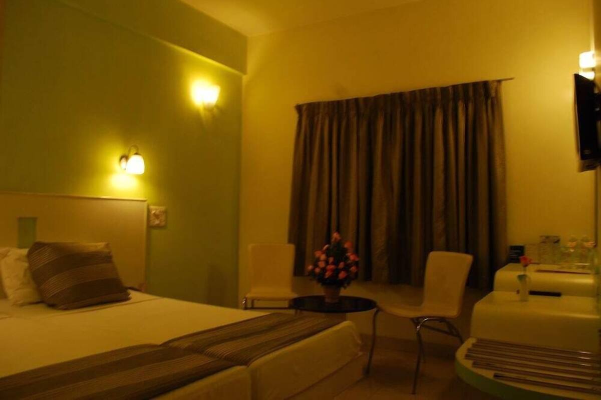 In-room safe, desk, laptop workspace, blackout drapes