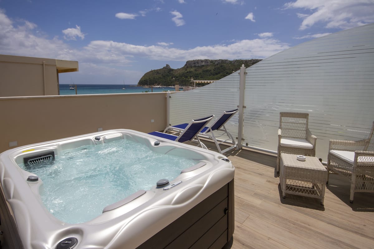 Deluxe-Doppelzimmer, 1 King-Bett, Whirlpool | Ausblick vom Zimmer