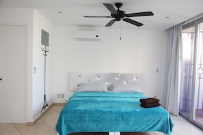 1 bedroom, down comforters, individually decorated