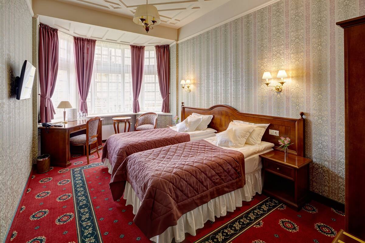 غرفة سوبيريور (Panoramic windows) | ملاءات إيطالية من طراز فريتي وملاءات للفراش لا تسبب الحساسية