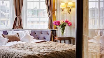 義大利 Frette 床單、低過敏寢具、Select Comfort 床墊、迷你吧