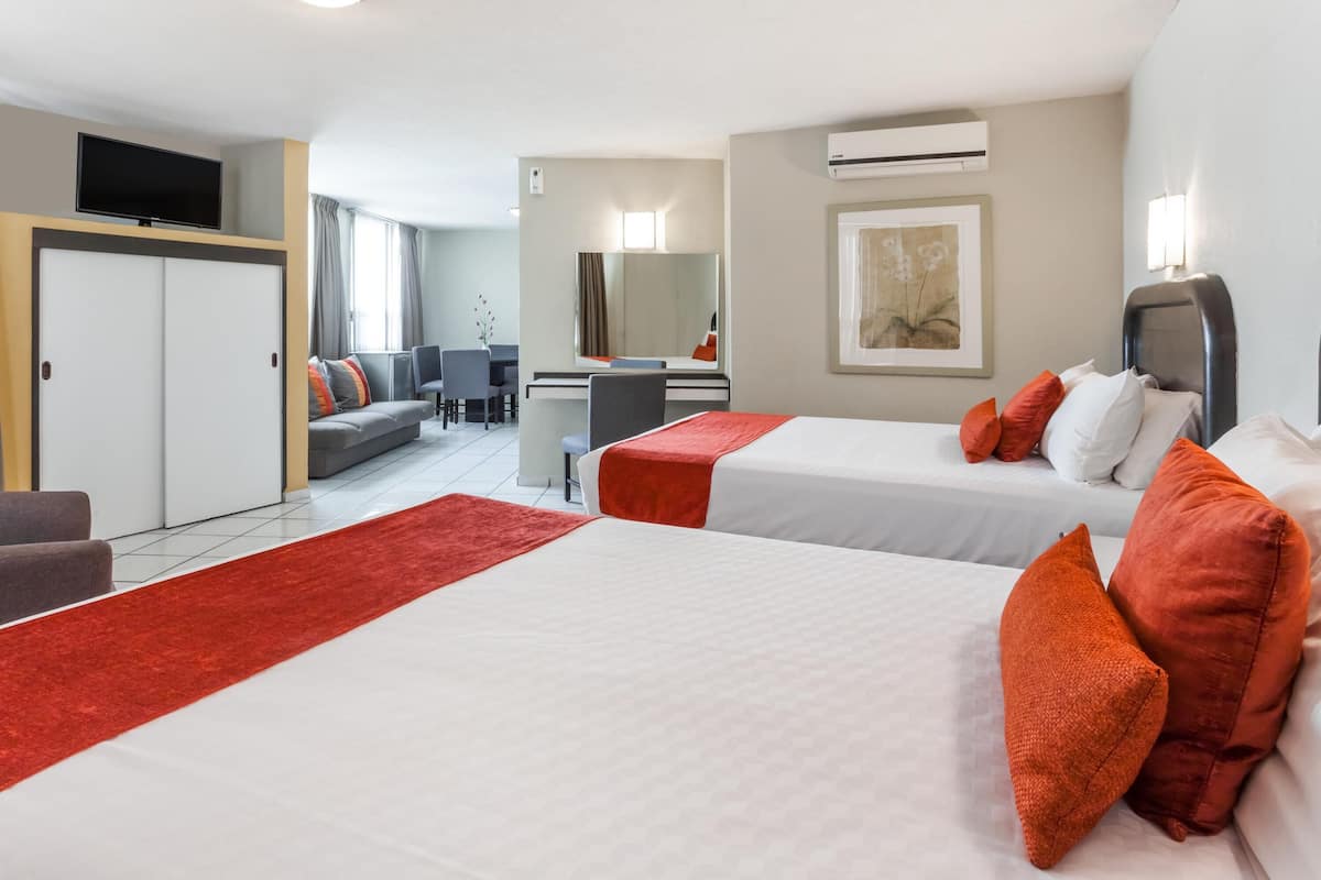 1 bedroom, premium bedding, down comforters, in-room safe
