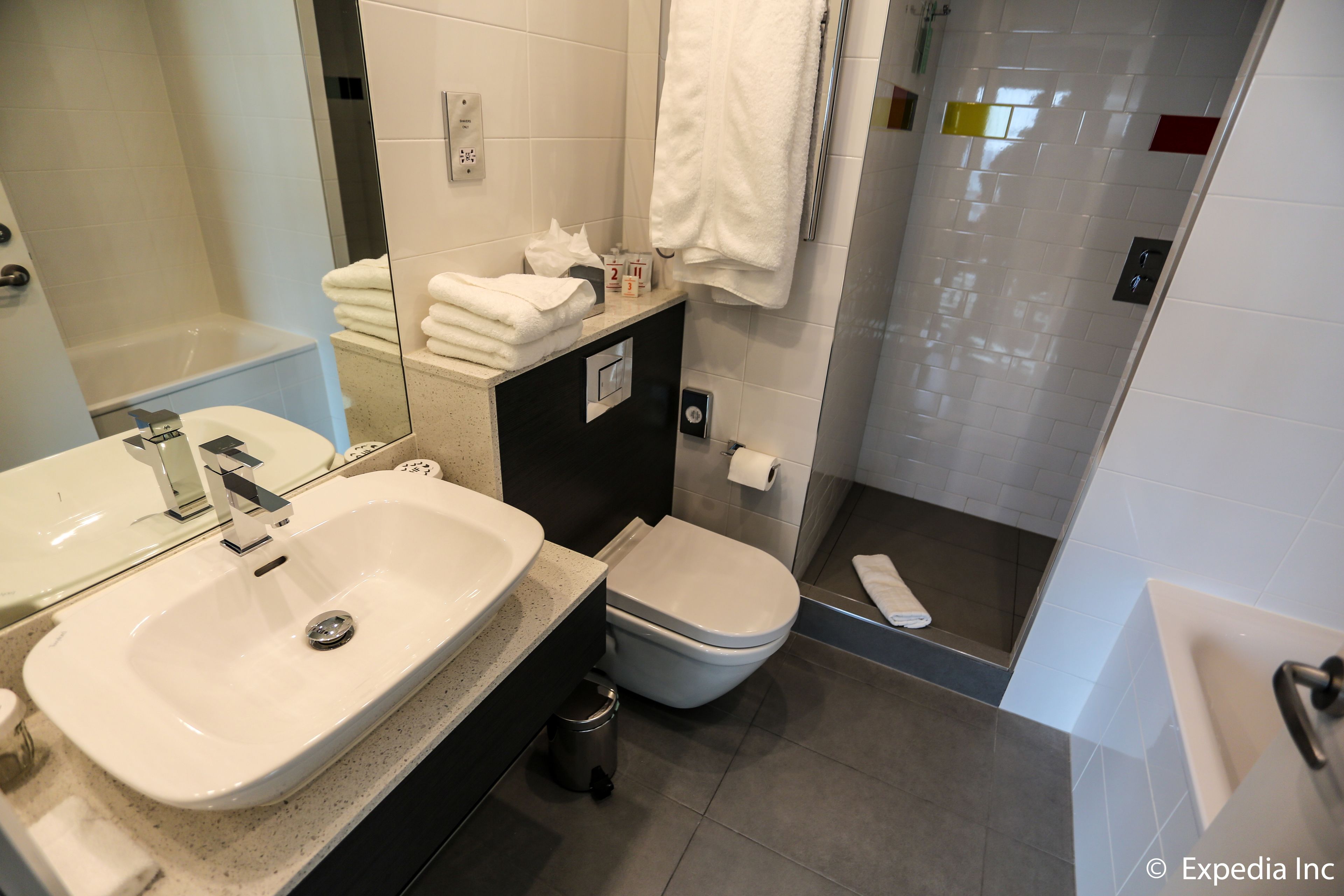 free toiletries, hair dryer, towels, soap