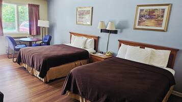 Desk, blackout drapes, iron/ironing board, free WiFi