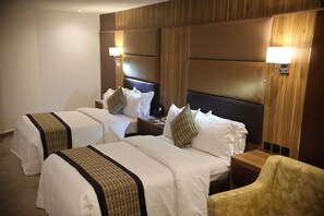 Habitación Deluxe con 2 camas individuales, 2 camas individuales, no fumadores | Sábanas de algodón egipcio y ropa de cama de alta calidad