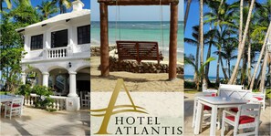 Ofereix vistes a la platja i s'hi serveixen esmorzars, dinars i sopars 