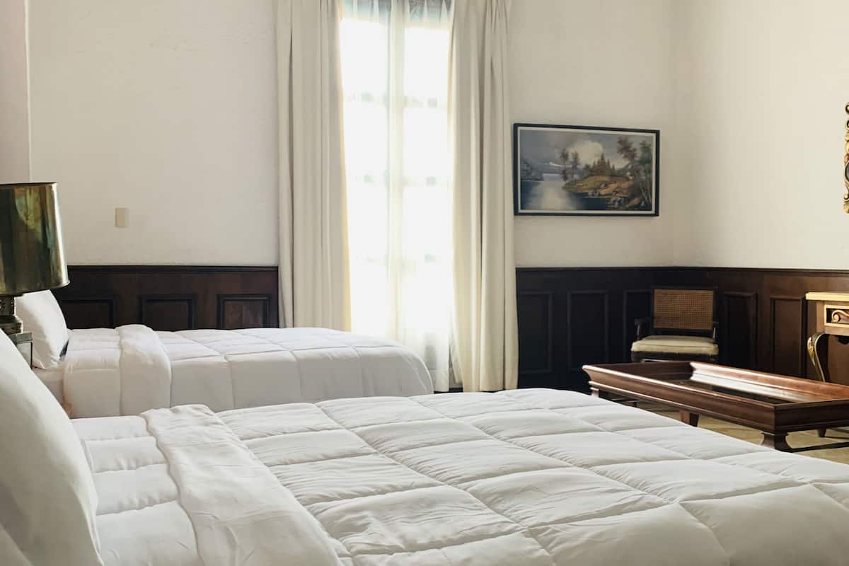 Deluxe Double Room, 2 Double Beds, Balcony | 1 bedroom, in-room safe, free wired internet, bed sheets