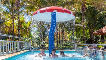 6 outdoor pools, open 10:00 AM to 6:30 PM, pool umbrellas, sun loungers