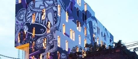 Façade de l’hébergement