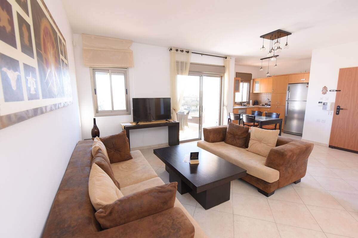 Apartment, 2 Bedrooms (Sea View - Avney Hoshen 30 ) | 2 bedrooms, iron/ironing board, WiFi (free), bed sheets