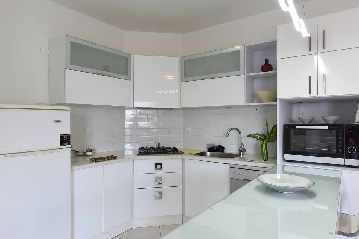 Apartment, 2 Bedrooms, Terrace Privet Pool ( Avney Hoshen 14) | Private kitchenette | Coffee/tea maker, full-size fridge, microwave, stovetop
