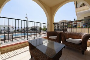 Comfort Apartment, 2 Bedrooms, Sea View | Terrace/patio