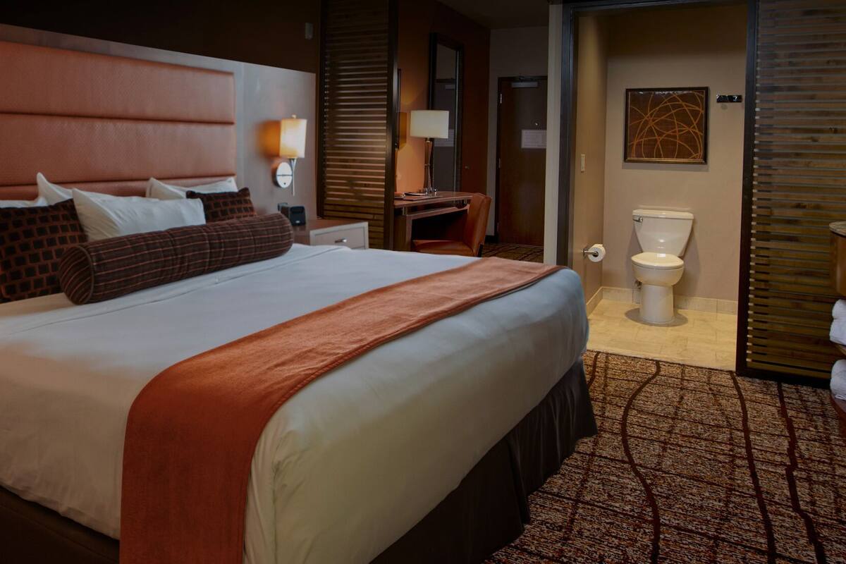suite, 1 king bed, accessible (luxury king suite - non smoking) | 1 bedroom, hypo-allergenic bedding, in-room safe, desk