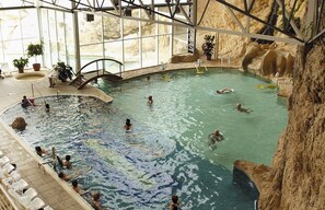 Indoor pool, seasonal outdoor pool