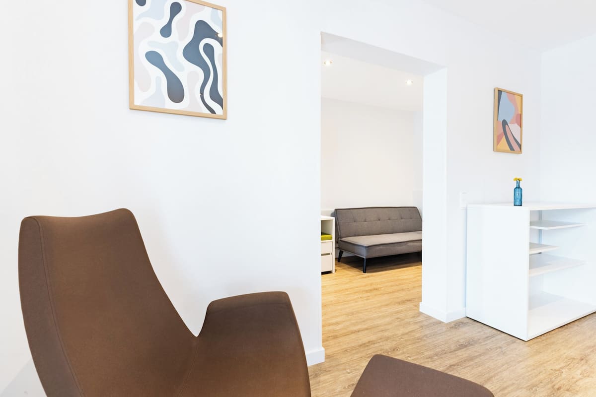 Apartment, 1 Bedroom (Up to 4 Guests) | Hypo-allergenic bedding, in-room safe, individually furnished, desk