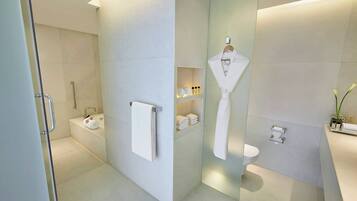 Suite, 2 Bedrooms (Vivanta, Airport View) | Bathroom | Combined shower/tub, deep soaking tub, free toiletries, hair dryer